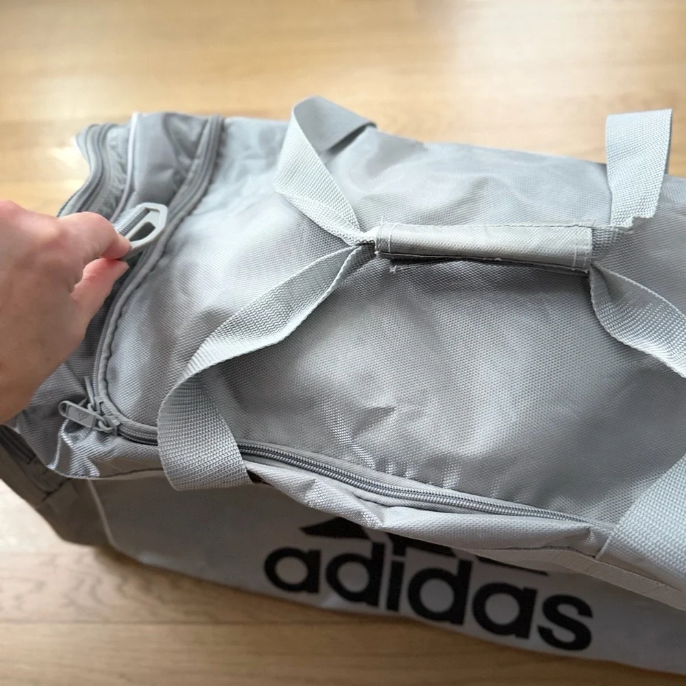 Adidas Light Gray Duffel Bag